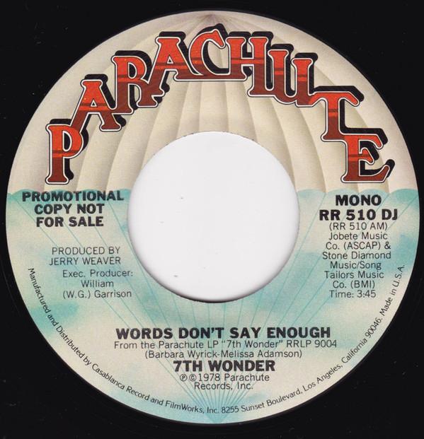7th Wonder - Words Don't Say Enough