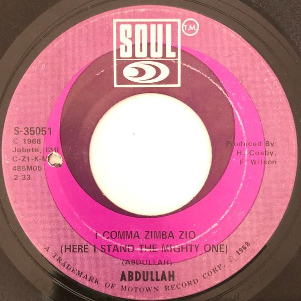 Abdullah  - I Comma Zimba Zio / Why Them, Why Me