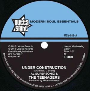 Al Supersonic And The Teenagers - Under Construction / The Loser