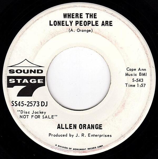 Allen Orange - Where The Lonely People Are