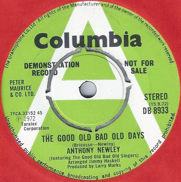 Anthony Newley - The Good Old Bad Old Days