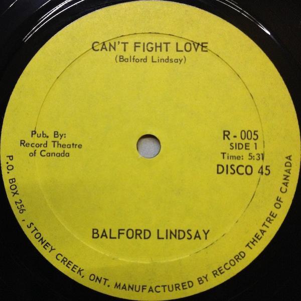 Balford Lindsay - Can't Fight Love / Mr. Success