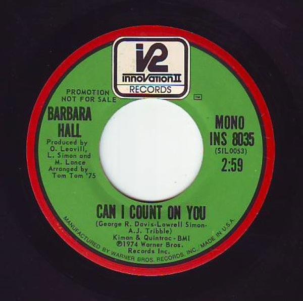 Barbara Hall - Can I Count On You
