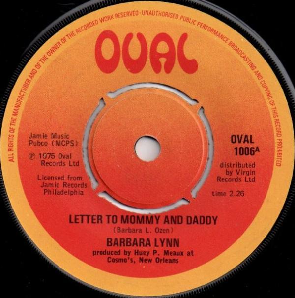 Barbara Lynn - Letter To Mommy And Daddy / You'll Lose A Good Thing