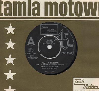 Barbara Randolph - I Got A Feeling / Can I Get A Witness / You Got Me Hurtin' All Over
