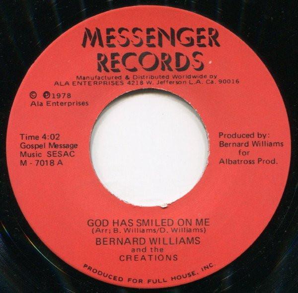 Bernard Williams , The Creations  - God Has Smiled On Me