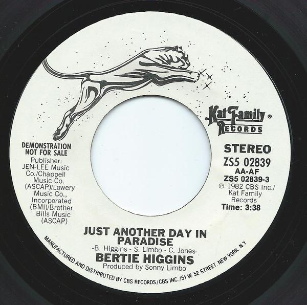 Bertie Higgins - Just Another Day In Paradise