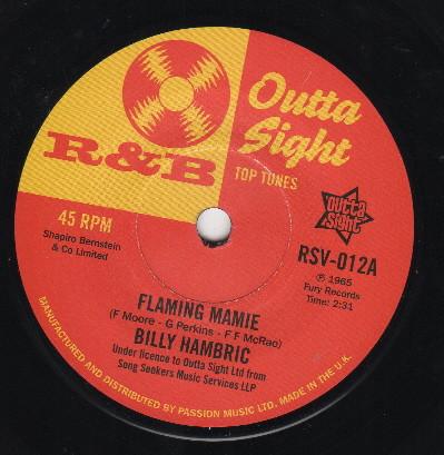 Billy Hambric, The Upsetters (2) - Flaming Mamie / Jaywalking