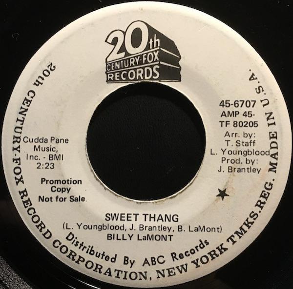 Billy Lamont - Sweet Thang / Please Don't Leave