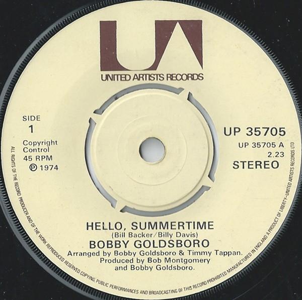 Bobby Goldsboro - Hello, Summertime