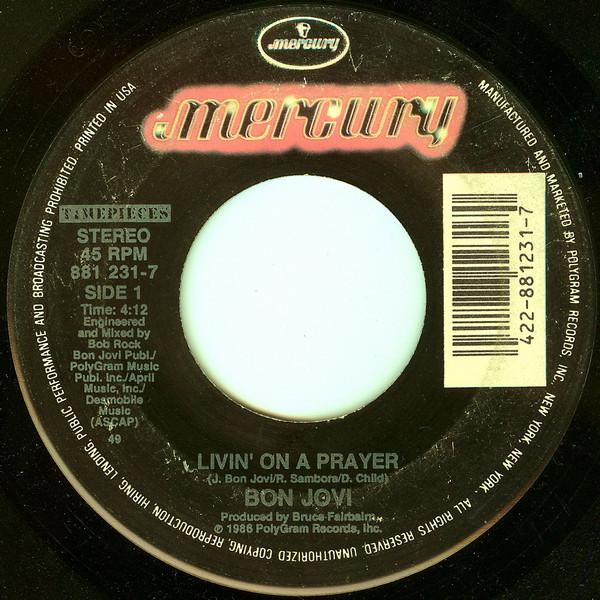 Bon Jovi - Livin' On A Prayer / You Give Love A Bad Name
