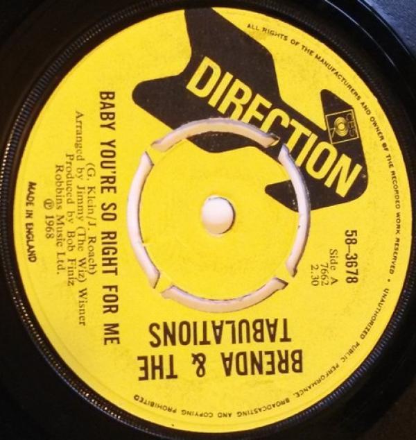 Brenda & The Tabulations - Baby You're So Right For Me