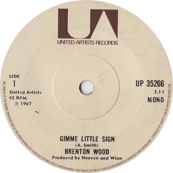 Brenton Wood - Gimme Little Sign