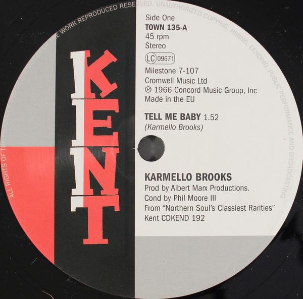 Carla Thomas, Karmello Brooks - Tell Me Baby / I'll Never Stop Loving You