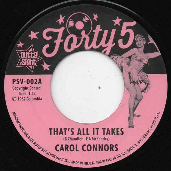 Carol Connors - That's All It Takes / I Wanna Know