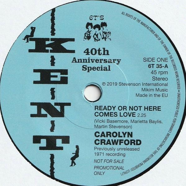 Caroline Crawford, William Stevenson - Ready Or Not Here Comes Love / I Stand Blue