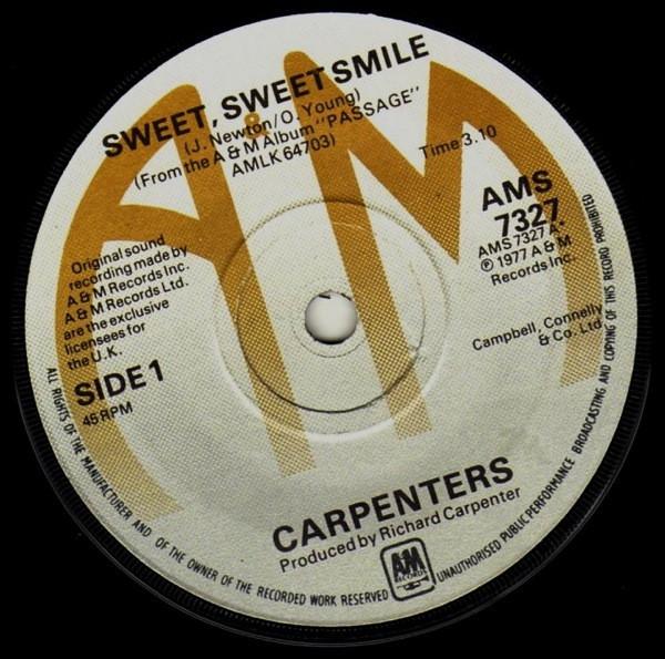 Carpenters - Sweet, Sweet Smile