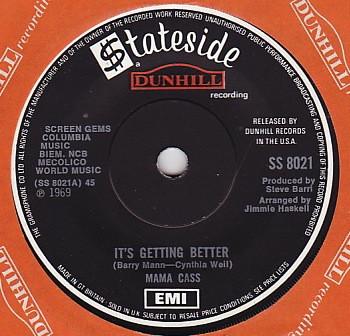 Cass Elliot - It's Getting Better