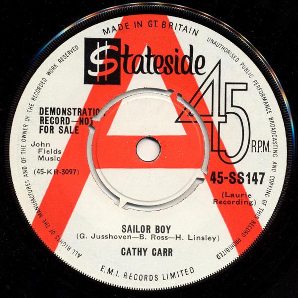 Cathy Carr - Sailor Boy / The Next Time The Band Plays A Waltz