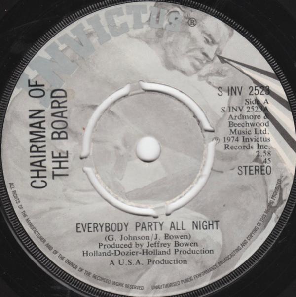Chairmen Of The Board - Everybody Party All Night