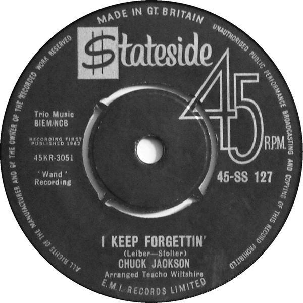 Chuck Jackson - I Keep Forgettin'
