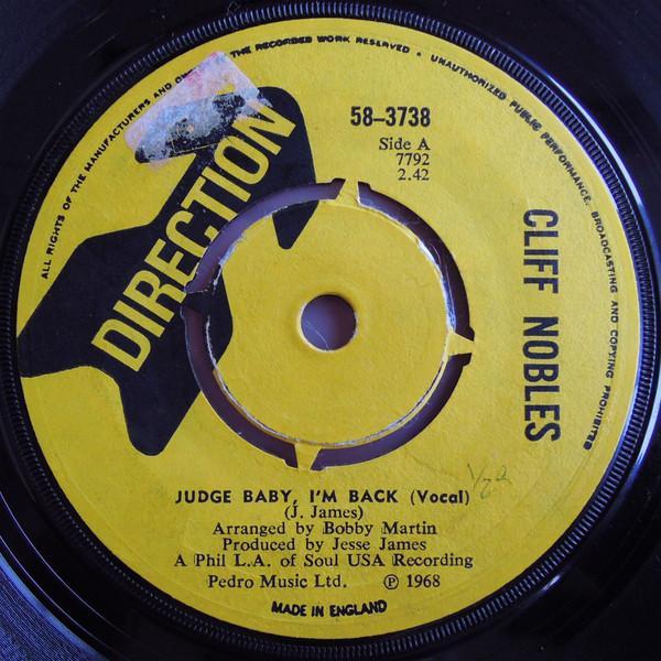 Cliff Nobles & Co, Cliff Nobles - Judge Baby, I'm Back / Horse Fever