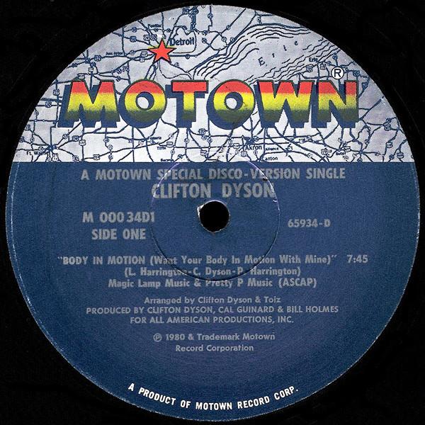 Clifton Dyson - Body In Motion (Want Your Body In Motion With Mine)