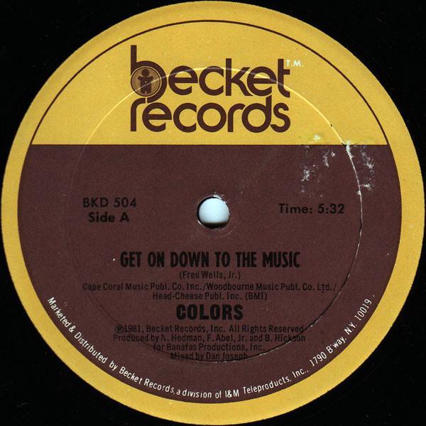 Colors  - Get On Down To The Music