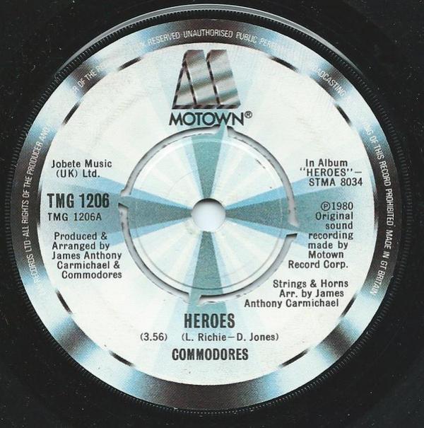 Commodores - Heroes / Don't You Be Worried