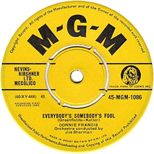 Connie Francis - Everybody's Somebody's Fool