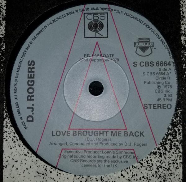 D. J. Rogers - Love Brought Me Back