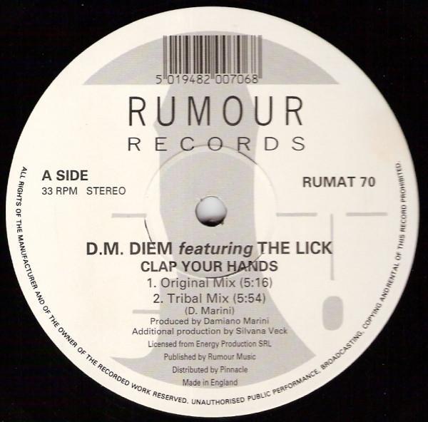 D M Diem, The Lick - Clap Your Hands