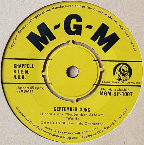David Rose & His Orchestra - September Song