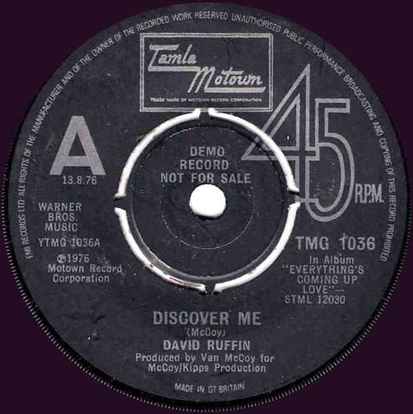 David Ruffin - Discover Me / Smiling Faces Sometimes