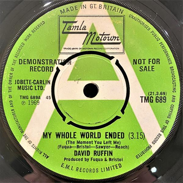 David Ruffin - My Whole World Ended (The Moment You Left Me)