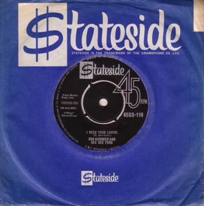 Dee Dee Ford, Don Gardner - I Need Your Loving
