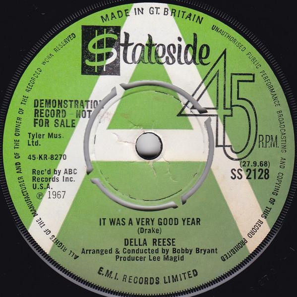 Della Reese - It Was A Very Good Year / I Had To Know My Way Around