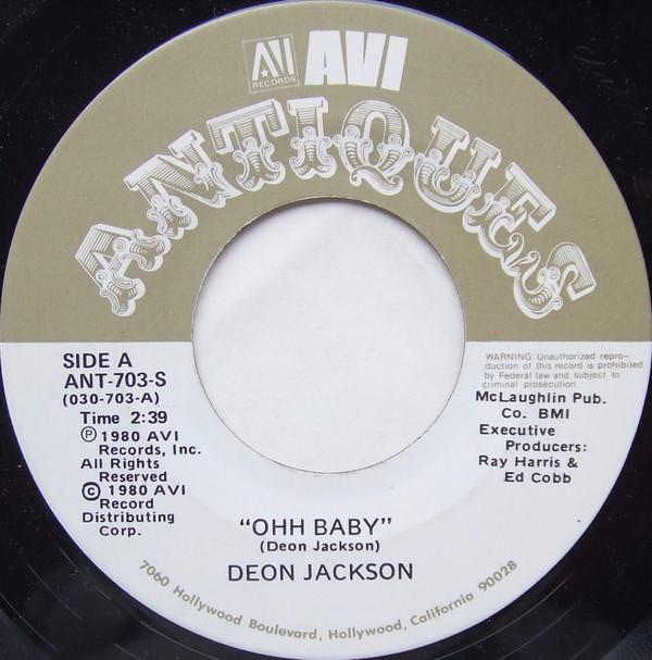 Deon Jackson - Ohh Baby / When Your Love Has Gone