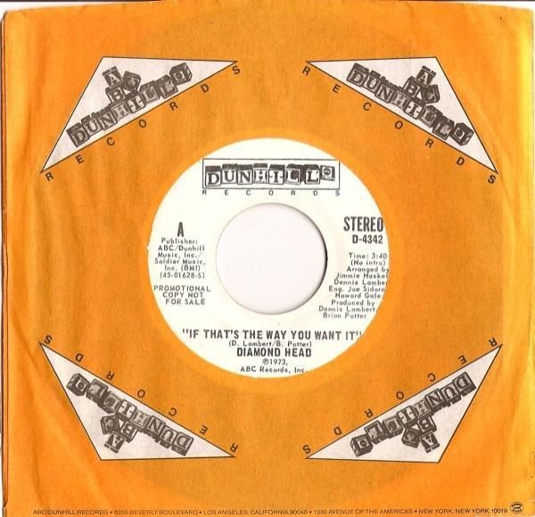 Diamond Head  - If That's The Way You Want It