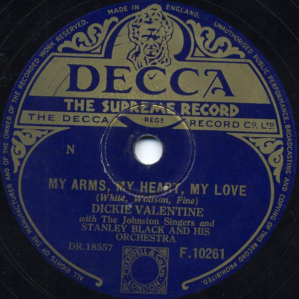 Dickie Valentine, Stanley Black & His Orchestra - My Arms, My Heart, My Love