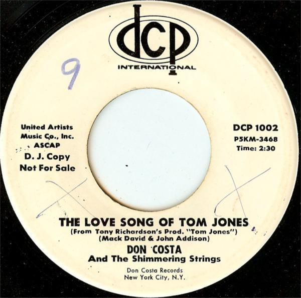 Don Costa, The Shimmering Strings - The Love Song Of Tom Jones