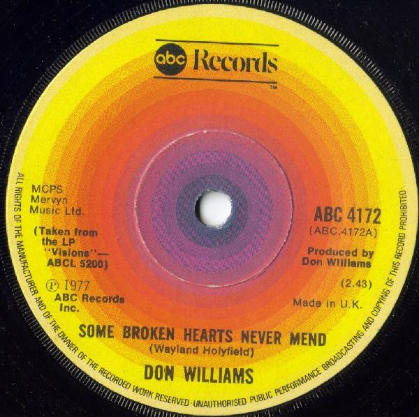 Don Williams (2) - Some Broken Hearts Never Mend