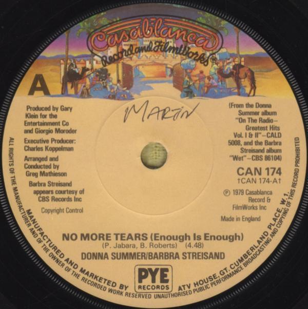 Donna Summer, Barbra Streisand - No More Tears (Enough Is Enough)