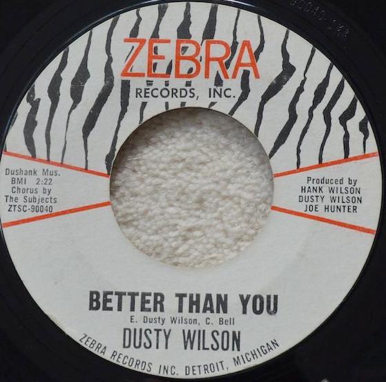 Dusty Wilson - Better Than You / Silvery Moon