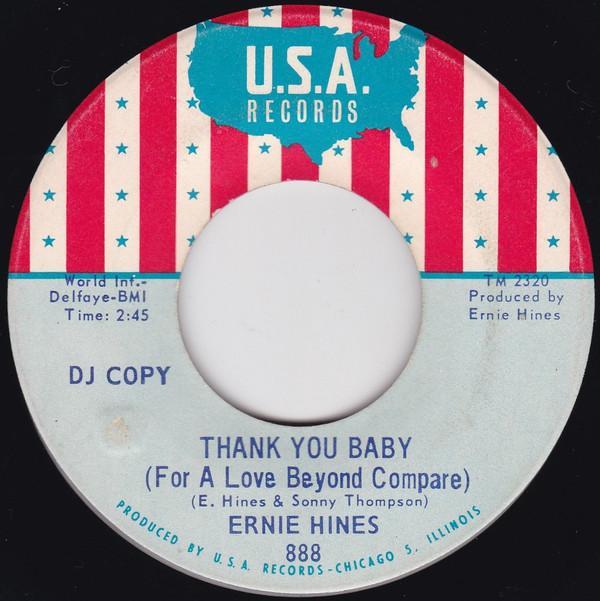 Ernie Hines - Thank You Baby (For A Love Beyond Compare) / We're Gonna Party