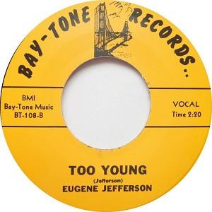 Eugene Jefferson - I Won't Cry No More / Too Young