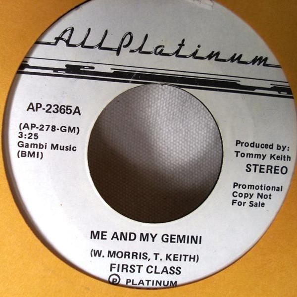 First Class  - Me And My Gemini