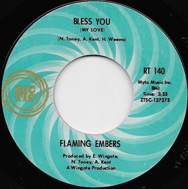 Flaming Ember, Al Kent  - Bless You (My Love) / Bless You (My Love) Instrumental