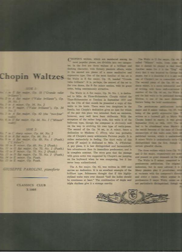 Frédéric Chopin, Giuseppe Parolini - Chopin Waltzes