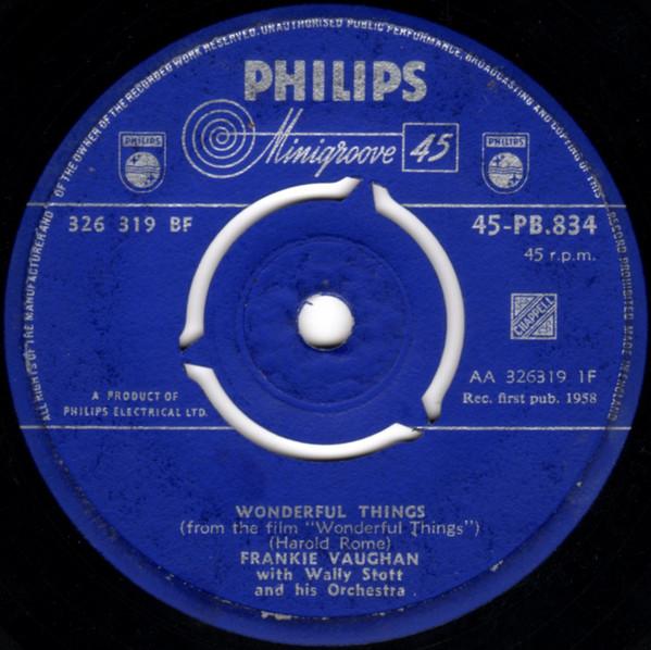 Frankie Vaughan, Wally Stott & His Orchestra - Wonderful Things